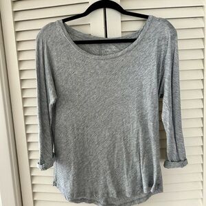 J. Crew Light Gray Long Sleeve Top